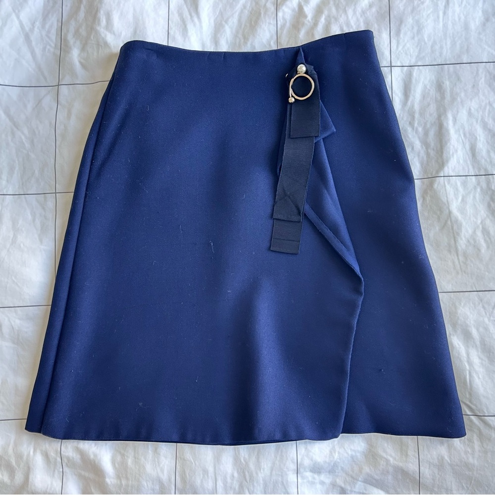Vintage Navy Blue Skirt